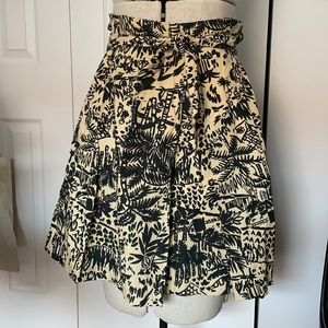 Anthropologie Pleated patterns skirt